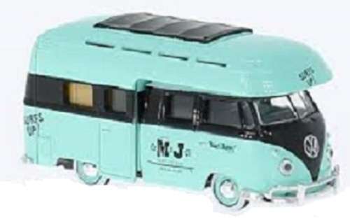 Castline M2 Diecast Model Car Auto Thentics VW Volkswagen Kombi Double Cab Camper USA 1959 1/64 scal