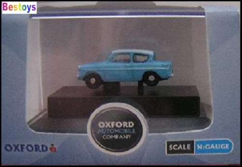 Oxford Diecast Model Car N105007 Ford Anglia 1/144 N railway scale new in pack