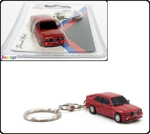 Z Models Diecast Model Car VW BMW E 30 E30 M 3 M3 on Keyring Keychain new in pack