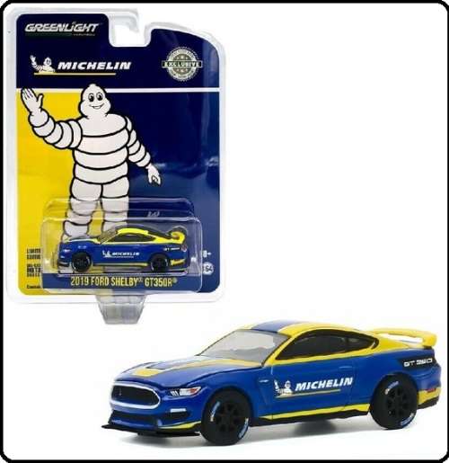 Greenlight Diecast Model Car Exclusive Ford Mustang Shelby GT 350 R  GT350 R 2019 "Michelin" 1/64 sc
