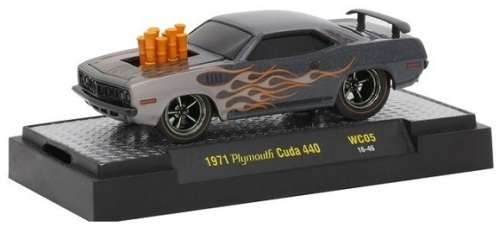 Castline M2 Diecast Model Car Wildcard Plymouth Cuda 440 1971 1/64 scale new in pack