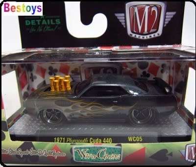 Castline M2 Diecast Model Car Wildcard Plymouth Cuda 440 1971 1/64 scale new in pack