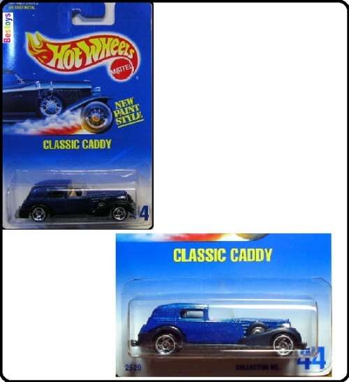 Hotwheels Hot Wheels Diecast Model Car 1991 No 44 Classic Caddy Cadillac 1/64 scale new in pack
