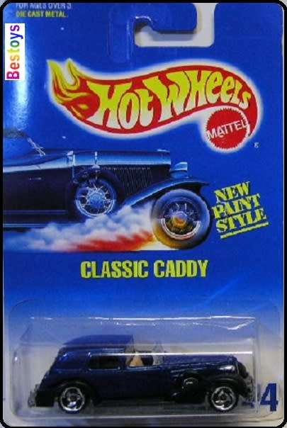 Hotwheels Hot Wheels Diecast Model Car 1991 No 44 Classic Caddy Cadillac 1/64 scale new in pack