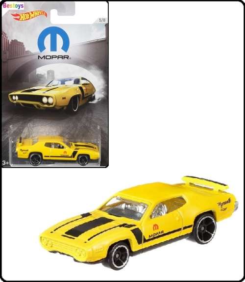 Hotwheels Hot Wheels Diecast Model Car Mopar Plymouth Road Runner 1971 1/64 scale new in pack