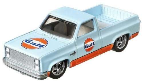 Hotwheels Hot Wheels Diecast Model Car Pop Culture Fuel Chevy Silverado Pickup 1983 "Gulf" 1/64 scal