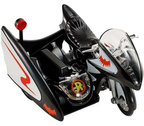 Hotwheels Hot Wheels Diecast Model Motorcycle Bike Batman Batcycle Classic TV Series 1/50 scale new