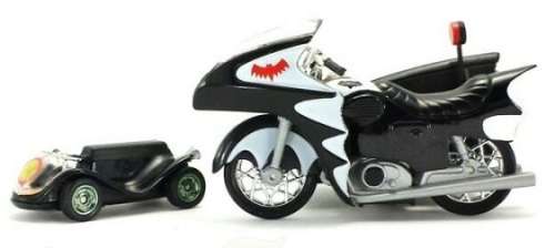 Hotwheels Hot Wheels Diecast Model Motorcycle Bike Batman Batcycle Classic TV Series 1/50 scale new