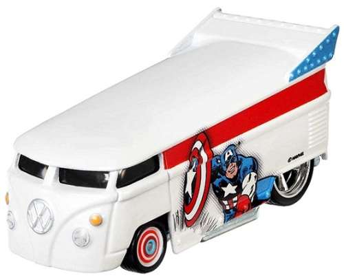 Hotwheels Hot Wheels Diecast Model Car Pop Culture Marvel Comics VW Volkswagen Kombi T 1 T1 Drag Bus