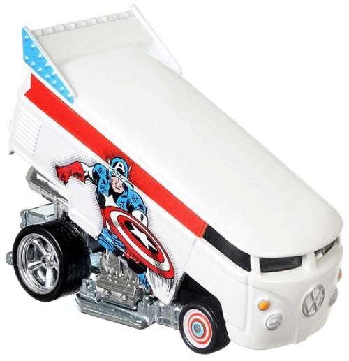 Hotwheels Hot Wheels Diecast Model Car Pop Culture Marvel Comics VW Volkswagen Kombi T 1 T1 Drag Bus