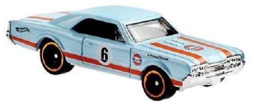 Hotwheels Hot Wheels Diecast Model Car 2021 231 / 250 Oldsmobile 4421967 No 6 "Gulf" Muscle Mania