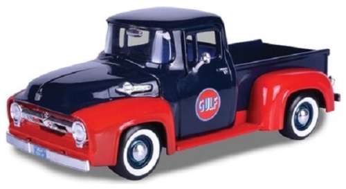 Motormax Motor Max Diecast Model Car 79647 Ford F 100 F100 Pickup 1956 "Gulf" 1/24 scale new in pack