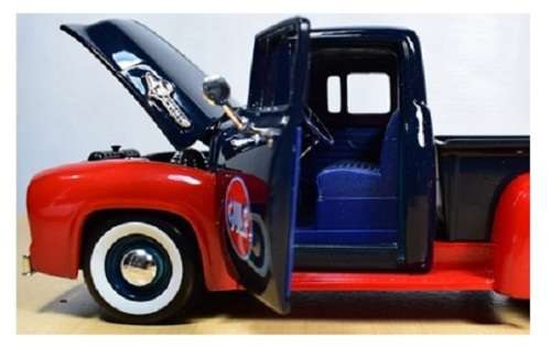 Motormax Motor Max Diecast Model Car 79647 Ford F 100 F100 Pickup 1956 "Gulf" 1/24 scale new in pack