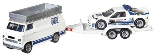 Hotwheels Hot Wheels Diecast Model Car Culture Team Transport Ford RS 200 RS200 No 200 + Van + Trail