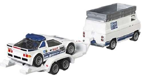 Hotwheels Hot Wheels Diecast Model Car Culture Team Transport Ford RS 200 RS200 No 200 + Van + Trail