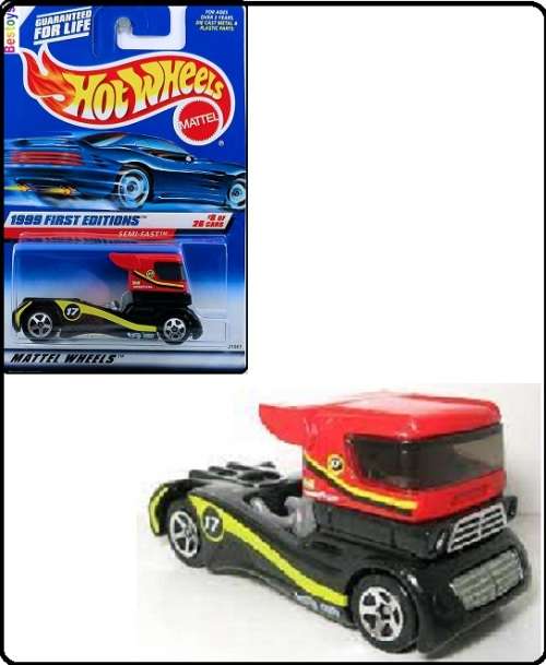 Hotwheels Hot Wheels Diecast Model Car First Ed 1998 No 914 Semi Fast Truck No 17 +- 1/87 HO railway