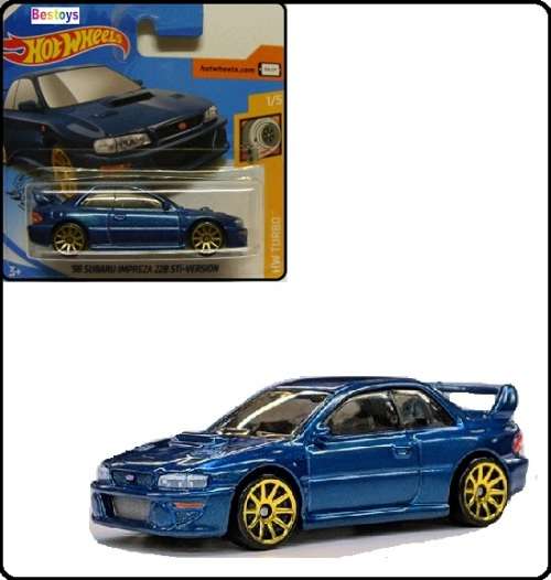 Hotwheels Hot Wheels Diecast Model Car 2020 23 / 250 Subaru Impreza 22 B STi 1998 Turbo 1/64 scale