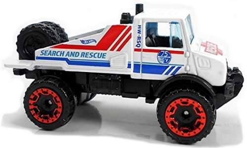 Hotwheels Hot Wheels Diecast Model Car 2021 188 / 250 Mercedes Benz Unimog 1300 75th Anniv Rescue