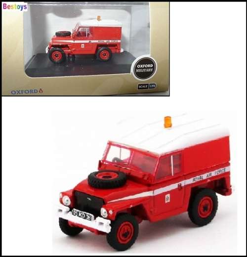 Oxford Diecast Model Car LRL003 Land Rover 1/2 ton Lightweight RAF Red Arrows Military 1/76 OO rail