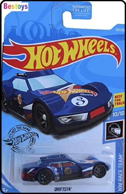 Hotwheels Hot Wheels Diecast Model Car 2019 197 / 250 Drifsta No 3 Race Team 1/64 scale new in pack