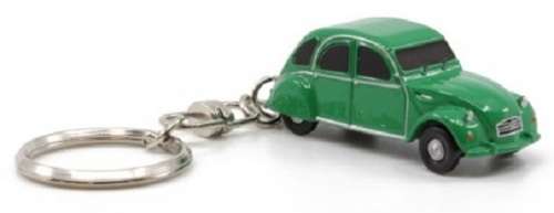 Z Models Diecast Model Car Citroen 2 CV 2CV on Keyring Keychain new in pack