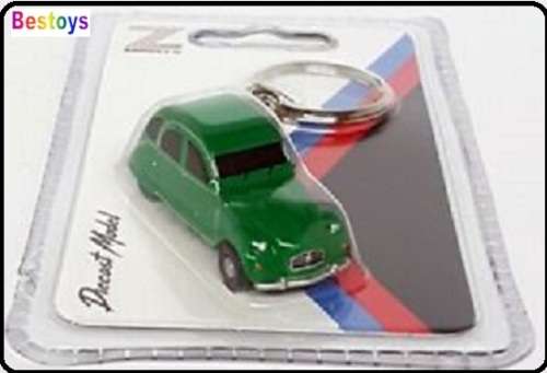Z Models Diecast Model Car Citroen 2 CV 2CV on Keyring Keychain new in pack