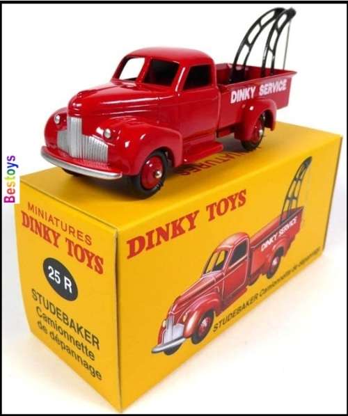 Atlas Norev Mattel Diecast Model Car Dinky Collection Studebaker Tow Truck "Dinky Service" No 25 R