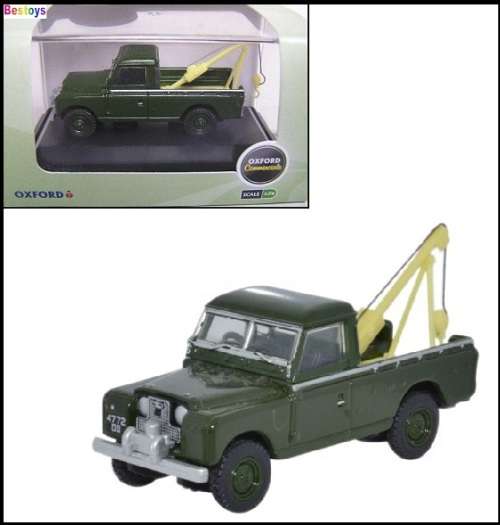 Oxford Diecast Model Car LAN2009 Land Rover Series II 2 Tow Truck Recovery 1/76 OO railway scale new