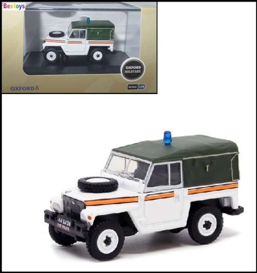 Oxford Diecast Model Car LRL010 Land Rover 1/2 ton Lightweight RAF Police Akrotiri Military 1/76 OO