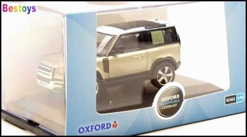 Oxford Diecast Model Car ND90001 Land Rover Defender 90 New 1/76 OO railway scale new in pack
