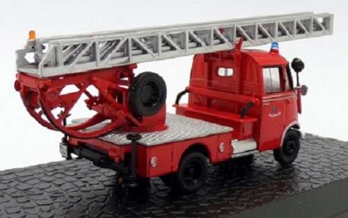 Diecast Model Fire Engine Truck Collection Mercedes Benz L 319 L319 Extending Ladder 1/72 OO railway