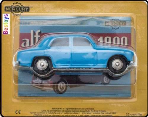 Hachette Mercury Diecast Model Car Collection Alfa Romeo 1900 1/43 scale