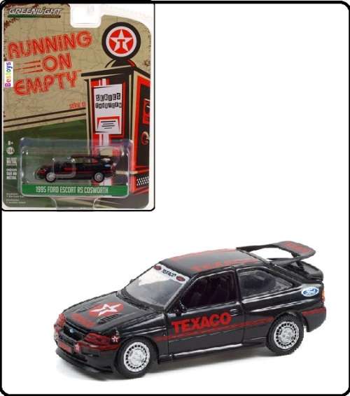 Greenlight Diecast Model Car Running on Empty Ford Escort RS Cosworth 1995 "Texaco" 1/64 scale new