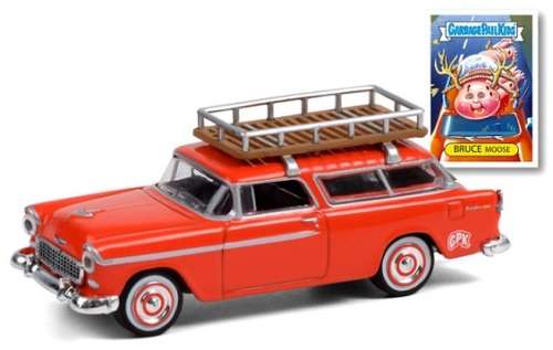 Greenlight Diecast Model Car Garbage Pail Kids Chevy Chevrolet Nomad 1955 Bruce Moose 1/64 scale new