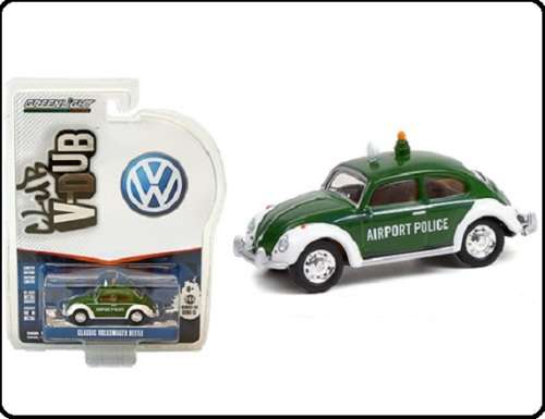 Greenlight Diecast Model Car VDub Series VW Volkswagen Beetle Copenhagen Airport Police 1/64 scale