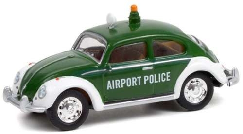 Greenlight Diecast Model Car VDub Series VW Volkswagen Beetle Copenhagen Airport Police 1/64 scale