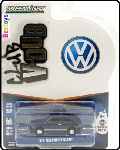 Greenlight Diecast Model Car VDub Series VW Volkswagen Rabbit Golf 1979 1/64 scale new in pack