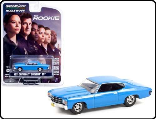 Greenlight Diecast Model Car Hollywood Chevy Chevrolet Chevelle SS 1971 Rookie TV 1/64 scale new