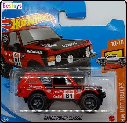 Hotwheels Hot Wheels Diecast Model Car 2021 245 / 250 Range Rover Classic No 81 Hot Trucks 1/64 scal