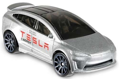 Hotwheels Hot Wheels Diecast Model Car 2018 247 / 365 Tesla Model X Metro 1/64 scale new in pack