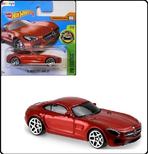 Hotwheels Hot Wheels Diecast Model Car 2017 338 / 365 Mercedes Benz AMG GT 2015 Exotics 1/64 scale