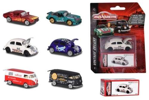 Majorette Diecast Model Car Vintage Deluxe VW Volkswagen Beetle "Summer Time" 1/64 scale new in pack