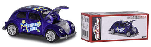 Majorette Diecast Model Car Vintage Deluxe VW Volkswagen Beetle "Summer Time" 1/64 scale new in pack