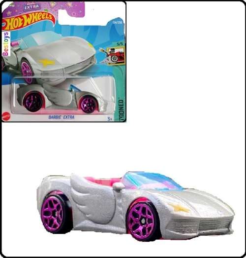 Hotwheels Hot Wheels Diecast Model Car 2022 134 / 250 Barbie Extra Tooned new in pack