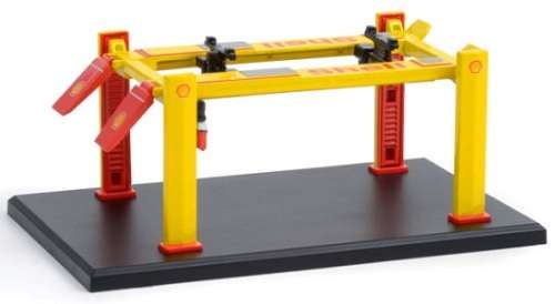 Greenlight Diecast Model Accessory Diorama Garage Workshop Four Post Lift "Shell" 1/64 scale new