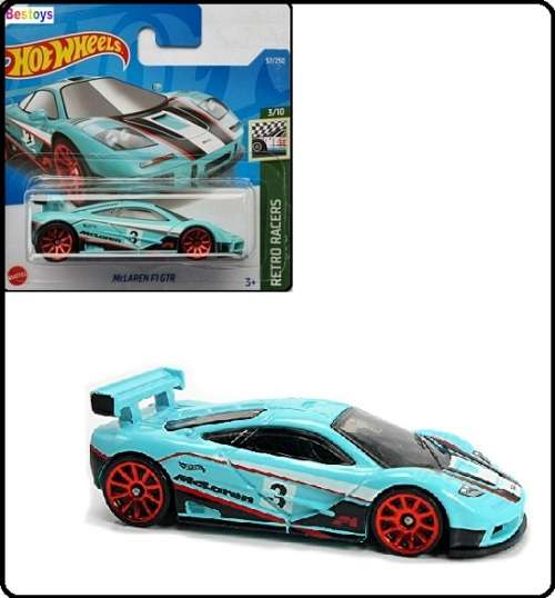 Hot Wheels 2022 57/250 McLaren F 1 F1 GTR No 3 Retro Racers