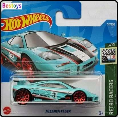 Hot Wheels 2022 57/250 McLaren F 1 F1 GTR No 3 Retro Racers