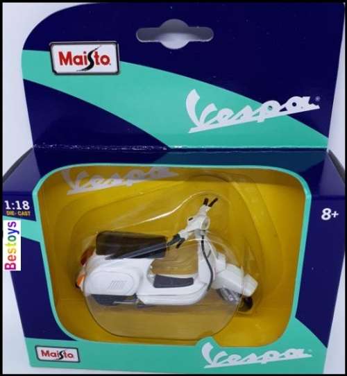 Maisto Diecast Model Scooter Vespa 125 Automatic 1984 1/18 scale new in pack