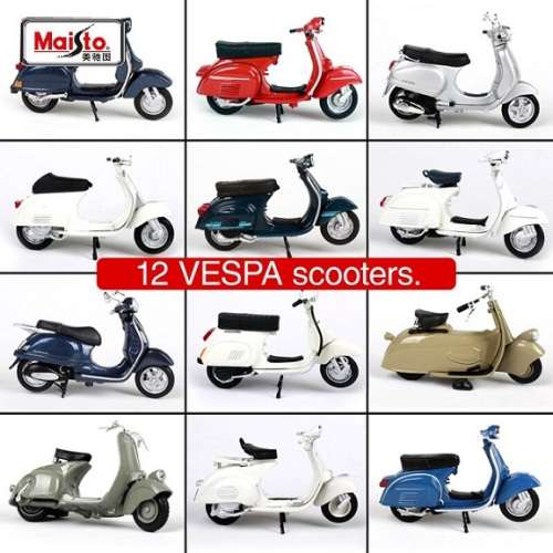 Maisto Diecast Model Scooter Vespa 125 Automatic 1984 1/18 scale new in pack
