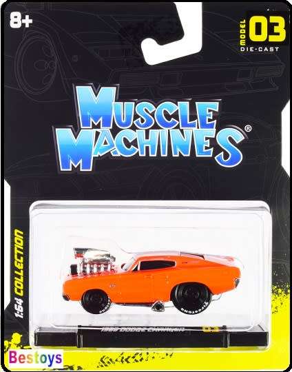 Maisto Muscle Machines Diecast Model Car Dodge Charger 1966 1/64 scale new in pack